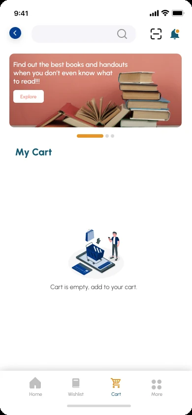 Aryu School App, cart