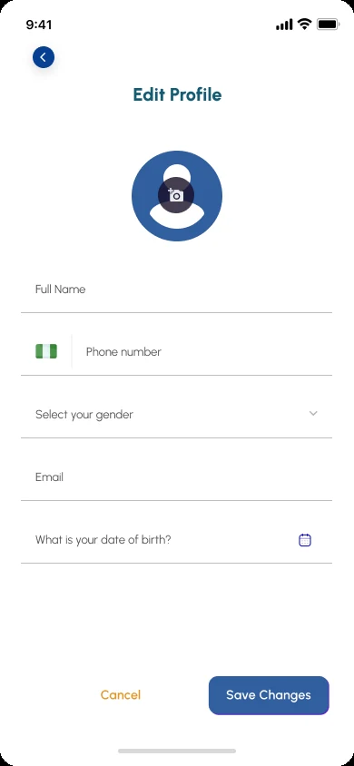 Aryu School App, edit profile