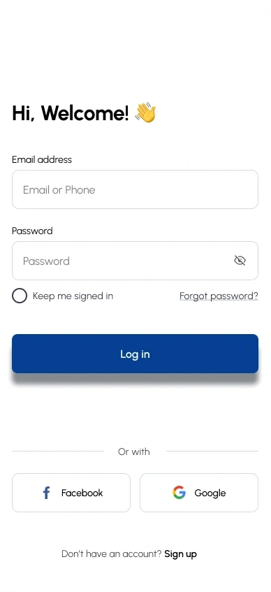 Aryu School App, sign in