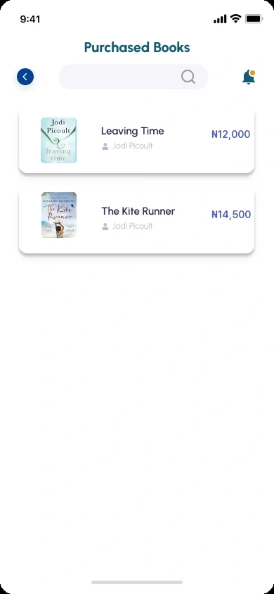 Aryu School App, purchased books
